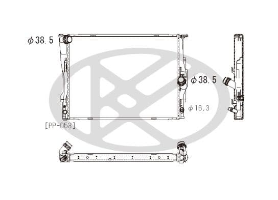 pl422086 Koyorad Радіатор охолодження двигуна