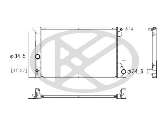 pl012079 Koyorad Радиатор охлаждения двигателя