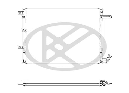 cd330911 Koyorad Радиатор кондиционера для Jeep Cherokee