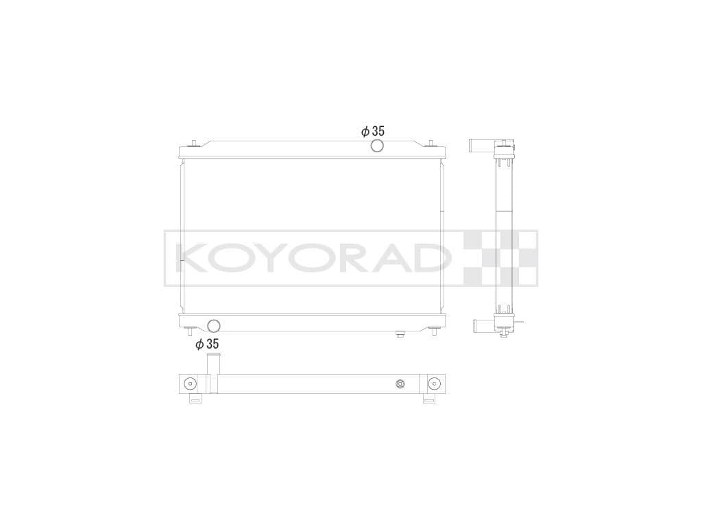 kh022360u06 Koyorad Радіатор охолодження двигуна для Nissan GT-R