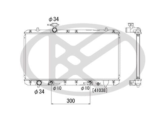pl101342 Koyorad Радіатор охолодження двигуна для Suzuki Liana