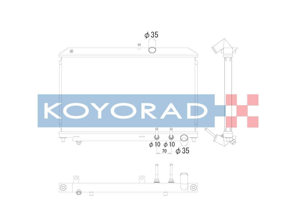 kv061616r Koyorad Радіатор охолодження двигуна для Mazda RX-8