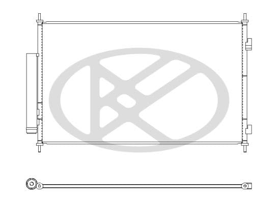 cd081010 Koyorad Радиатор кондиционера для Honda HR-V