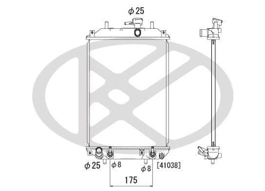 pl071630 Koyorad Радіатор охолодження двигуна