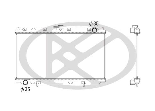 pl021183 Koyorad Радіатор охолодження двигуна для Nissan Primera