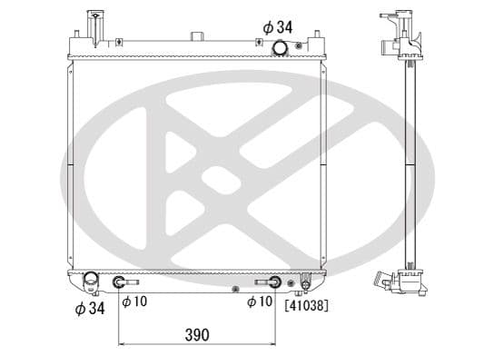 pl011022r Koyorad Радіатор охолодження двигуна для Toyota Hiace