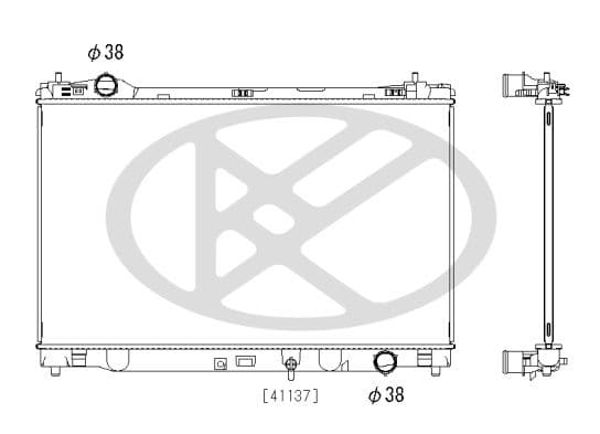 pl013222 Koyorad Радіатор охолодження двигуна для Lexus RC