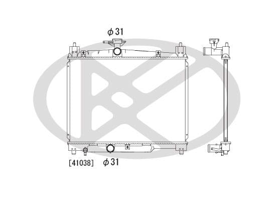 pl010846 Koyorad Радіатор охолодження двигуна для Toyota Yaris