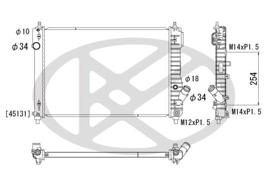 pl312243r Koyorad Радіатор охолодження двигуна