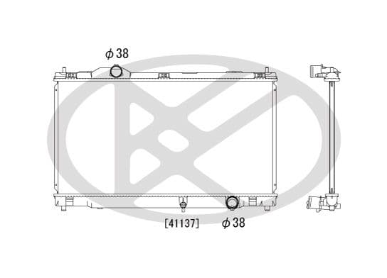 pl011937 Koyorad Радіатор охолодження двигуна для Lexus IS