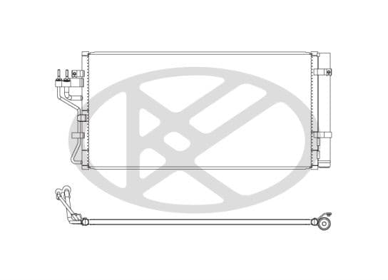 cd810761 Koyorad Радіатор кондиціонера для Hyundai Genesis