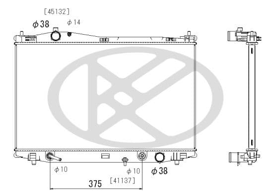 pl013184 Koyorad Радіатор охолодження двигуна для Lexus RC