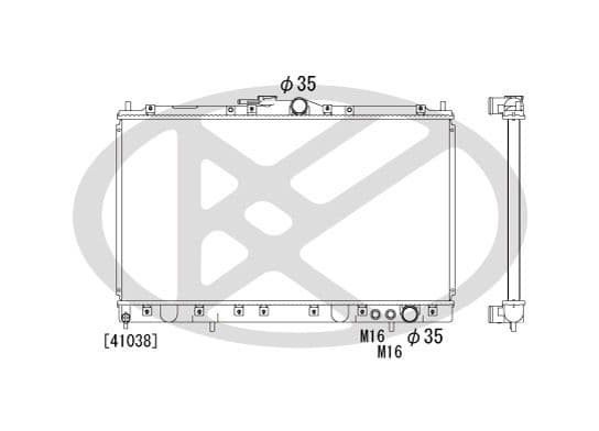 pl030230 Koyorad Радіатор охолодження двигуна для Mitsubishi Sigma
