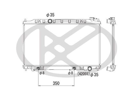 pl021711 Koyorad Радіатор охолодження двигуна