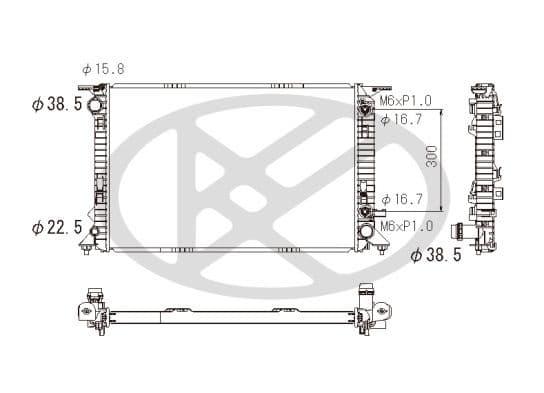 pl442800 Koyorad Радіатор охолодження двигуна