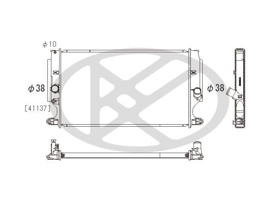 pl012103 Koyorad Радиатор охлаждения двигателя