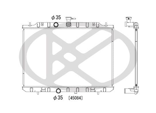 pl022114r Koyorad Радіатор охолодження двигуна