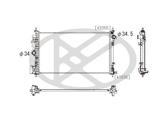 pl462650 Koyorad Радіатор охолодження двигуна
