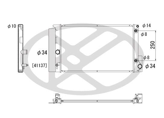 pl012080 Koyorad Радиатор охлаждения двигателя