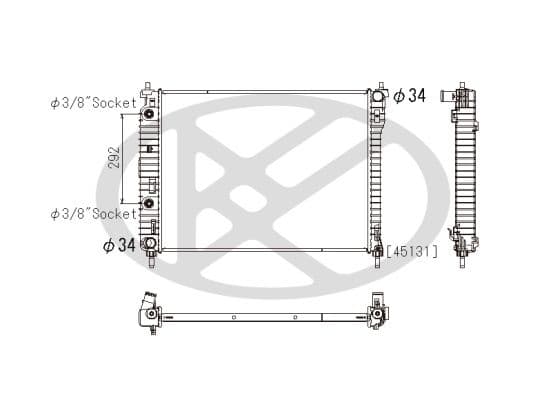 pl312684 Koyorad Радіатор охолодження двигуна