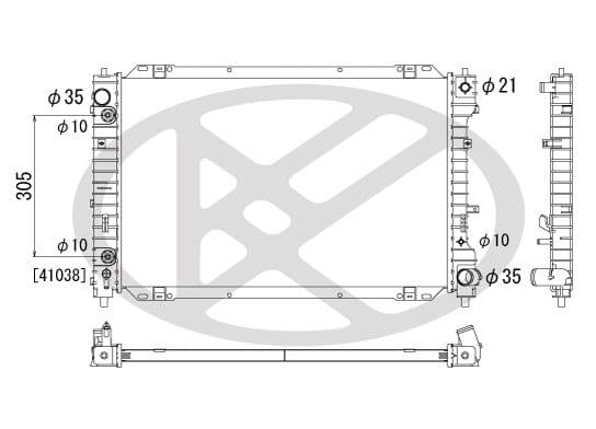 pl061557 Koyorad Радиатор охлаждения двигателя