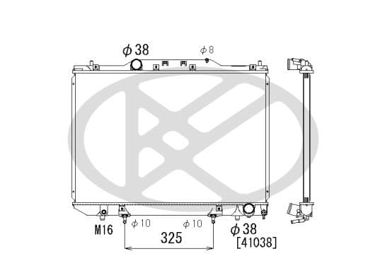 pl010755 Koyorad Радиатор охлаждения двигателя для Toyota Picnic
