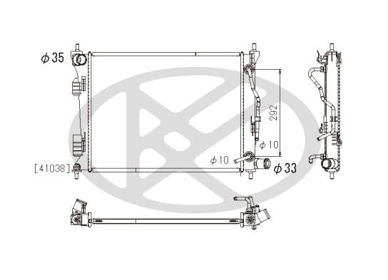 pl812654 Koyorad Радіатор охолодження двигуна