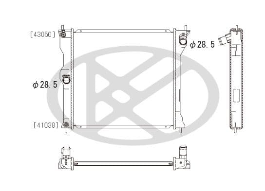pl032300 Koyorad Радіатор охолодження двигуна