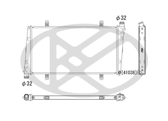 pl571189 Koyorad Радіатор охолодження двигуна