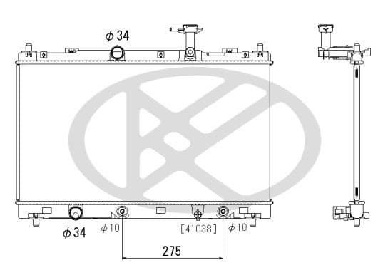 pl103147 Koyorad Радиатор охлаждения двигателя для Suzuki SX4