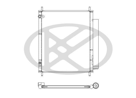 cd030400m0a Koyorad Радиатор кондиционера