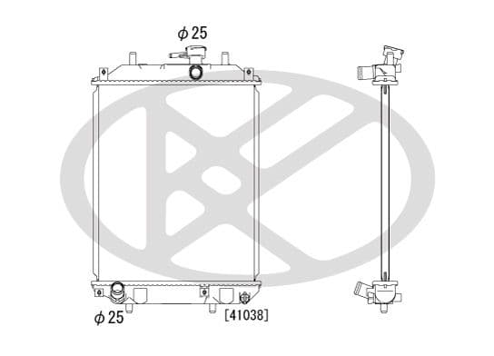 pl071629 Koyorad Радіатор охолодження двигуна