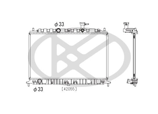 pl822456 Koyorad Радіатор охолодження двигуна для Kia Rio