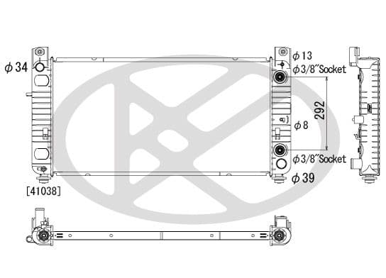pl312265r Koyorad Радіатор охолодження двигуна