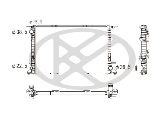 pl442802 Koyorad Радіатор охолодження двигуна