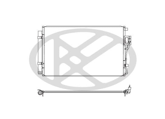 cd810611 Koyorad Радіатор кондиціонера для Hyundai Santa Fe