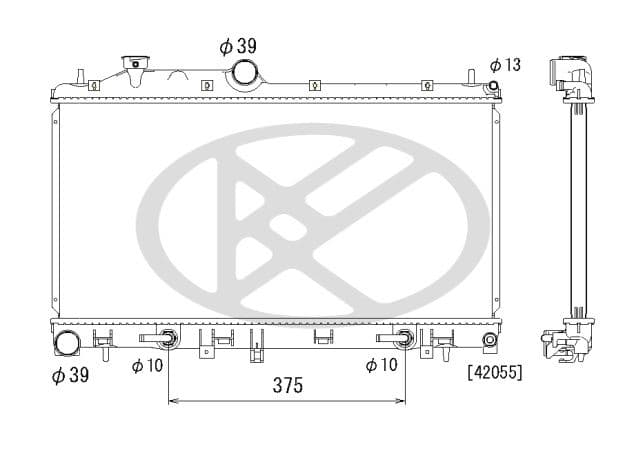 pl092269 Koyorad Радіатор охолодження двигуна для Subaru Forester