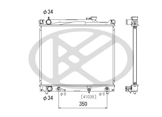 pl100833 Koyorad Радіатор охолодження двигуна
