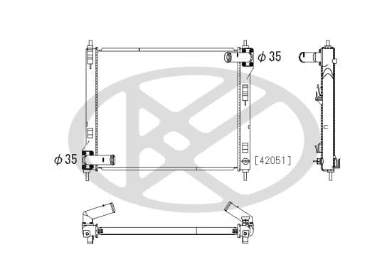 pl022564 Koyorad Радіатор охолодження двигуна