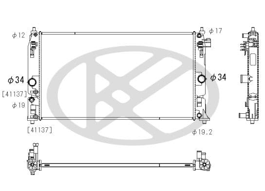 pl013286 Koyorad Радіатор охолодження двигуна