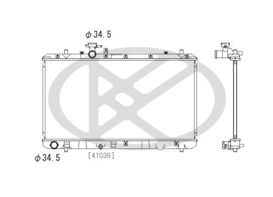 pl102033 Koyorad Радіатор охолодження двигуна
