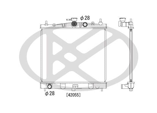 pl022028 Koyorad Радіатор охолодження двигуна