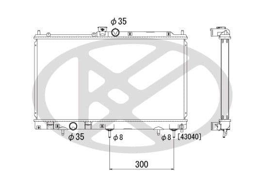pl031624 Koyorad Радіатор охолодження двигуна для Mitsubishi Lancer
