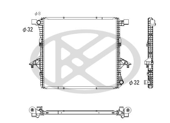 pl452950 Koyorad Радіатор охолодження двигуна для Volkswagen Amarok