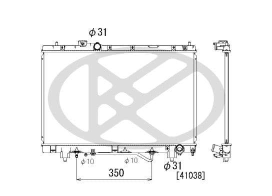 pl010754 Koyorad Радіатор охолодження двигуна для Toyota Picnic