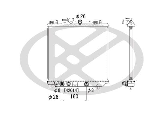 pl090221 Koyorad Радіатор охолодження двигуна для Subaru Vivio