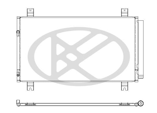 cd030403m Koyorad Радіатор кондиціонера для Mitsubishi Grandis