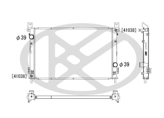 pl331742 Koyorad Радиатор охлаждения двигателя для Chrysler Pacifica