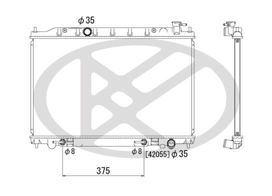 pl021597 Koyorad Радіатор охолодження двигуна для Nissan Murano