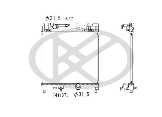 pl012471 Koyorad Радіатор охолодження двигуна для Toyota IQ